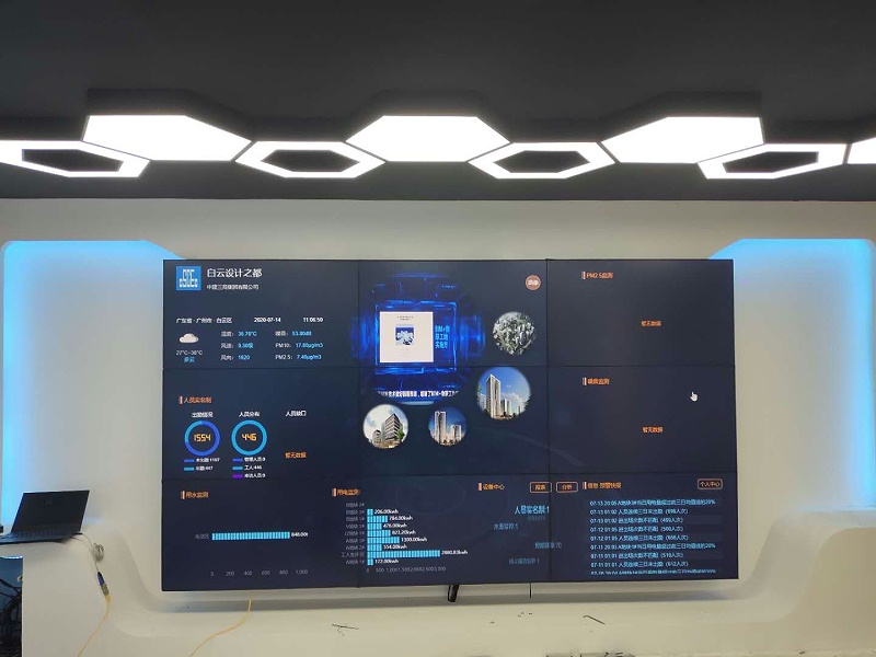 中億睿液晶拼接屏助力廣州設計之都黃邊村村屬權(quán)益地快開發(fā)項目